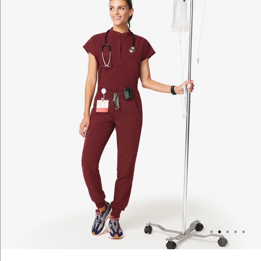 Lightly used figs set scrubs